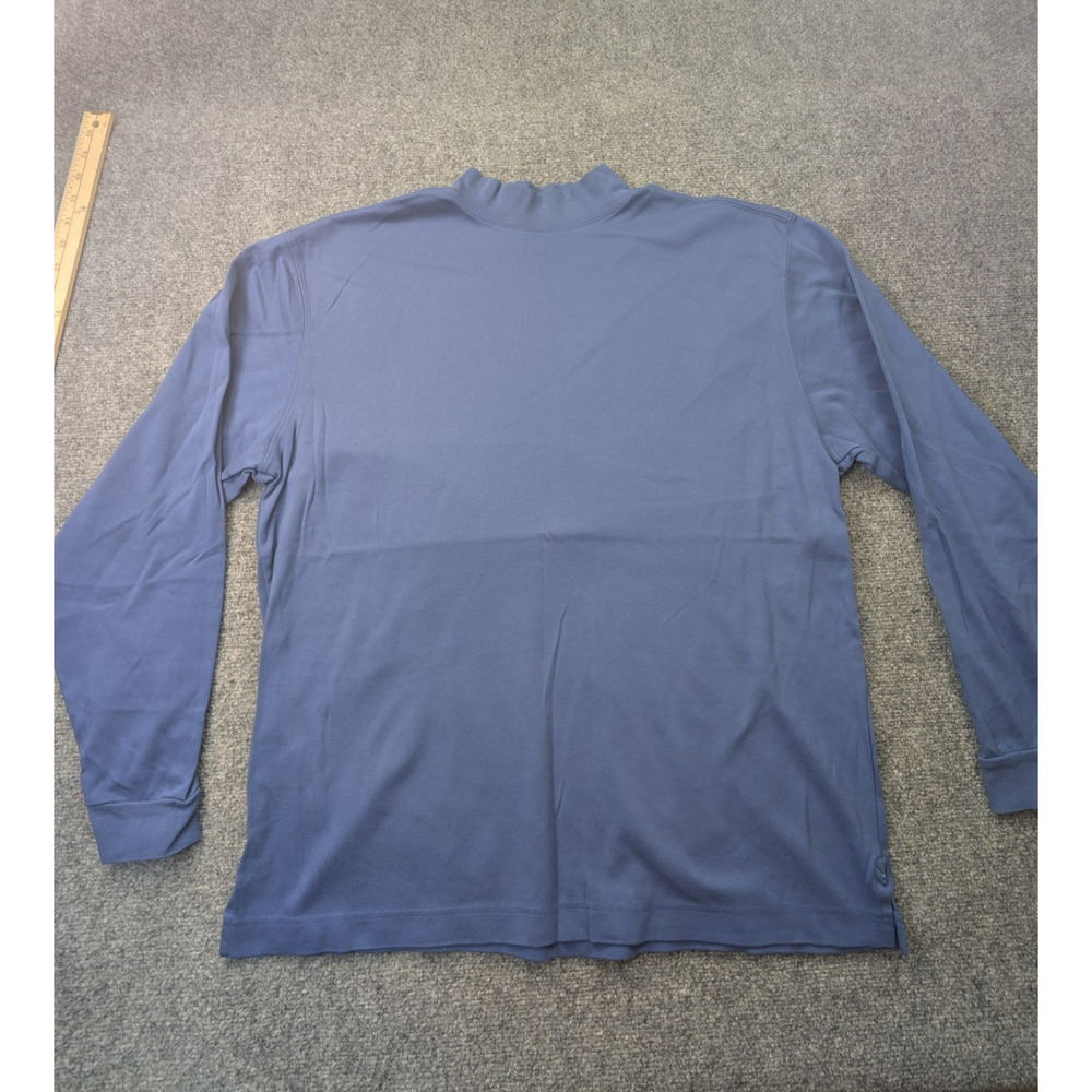Callaway Golf Pullover Mens Large Blue Long Sleeve Mock Neck Performance Shirt